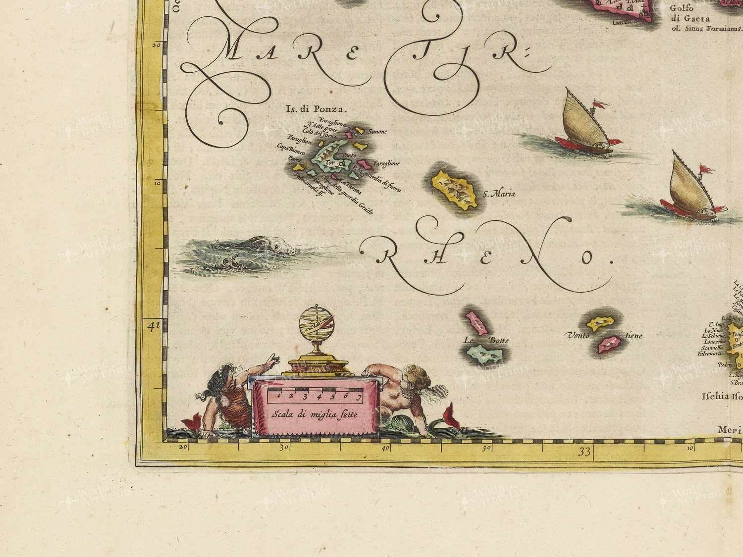 Map bottom left quadrant
