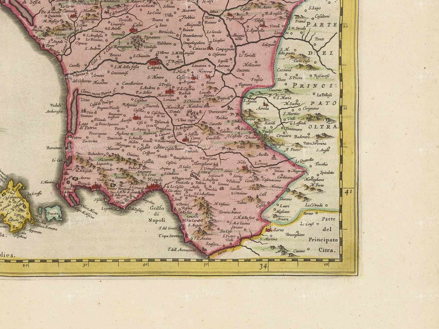 Map bottom right quadrant