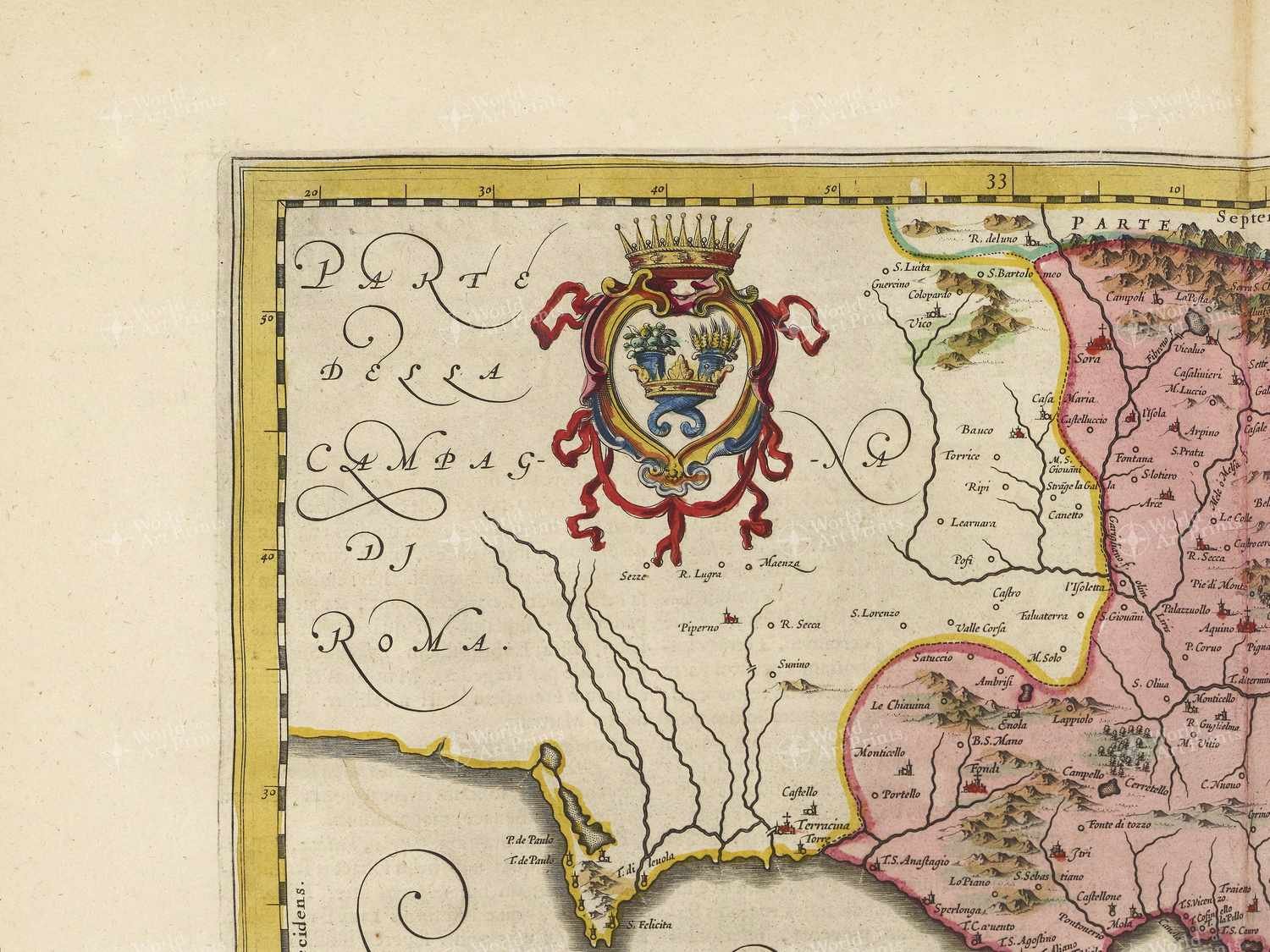 Map top left quadrant