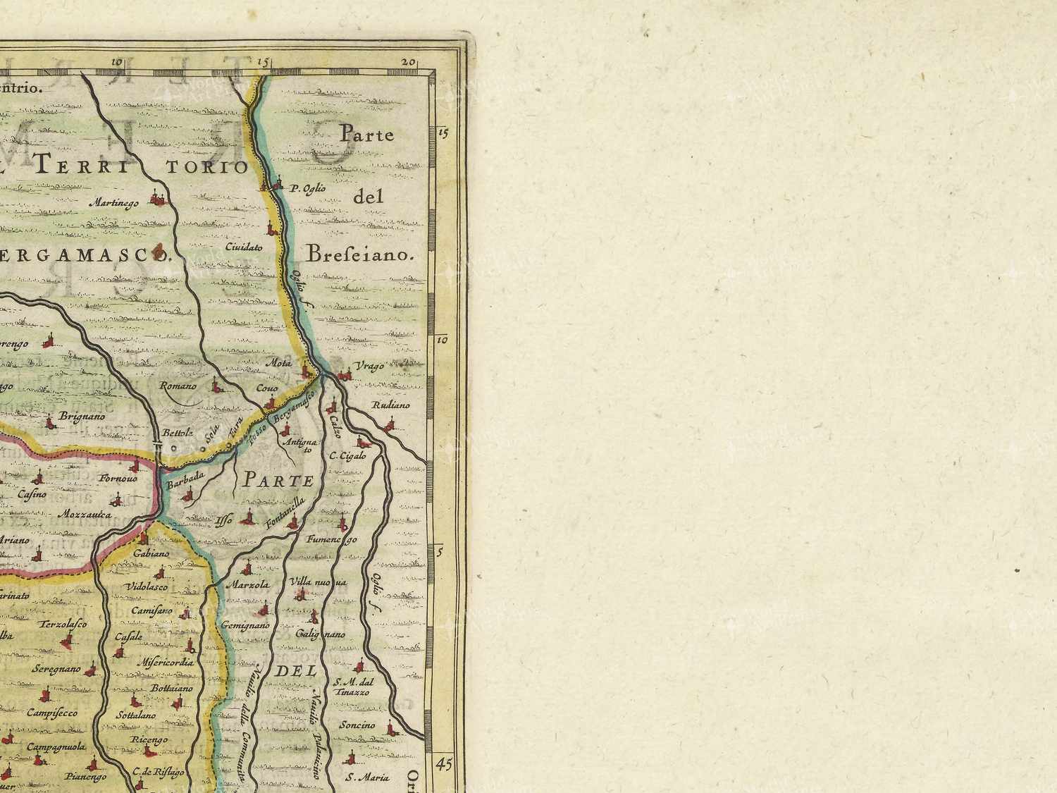 Map top right quadrant