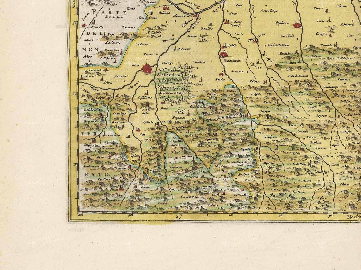 Map bottom left quadrant