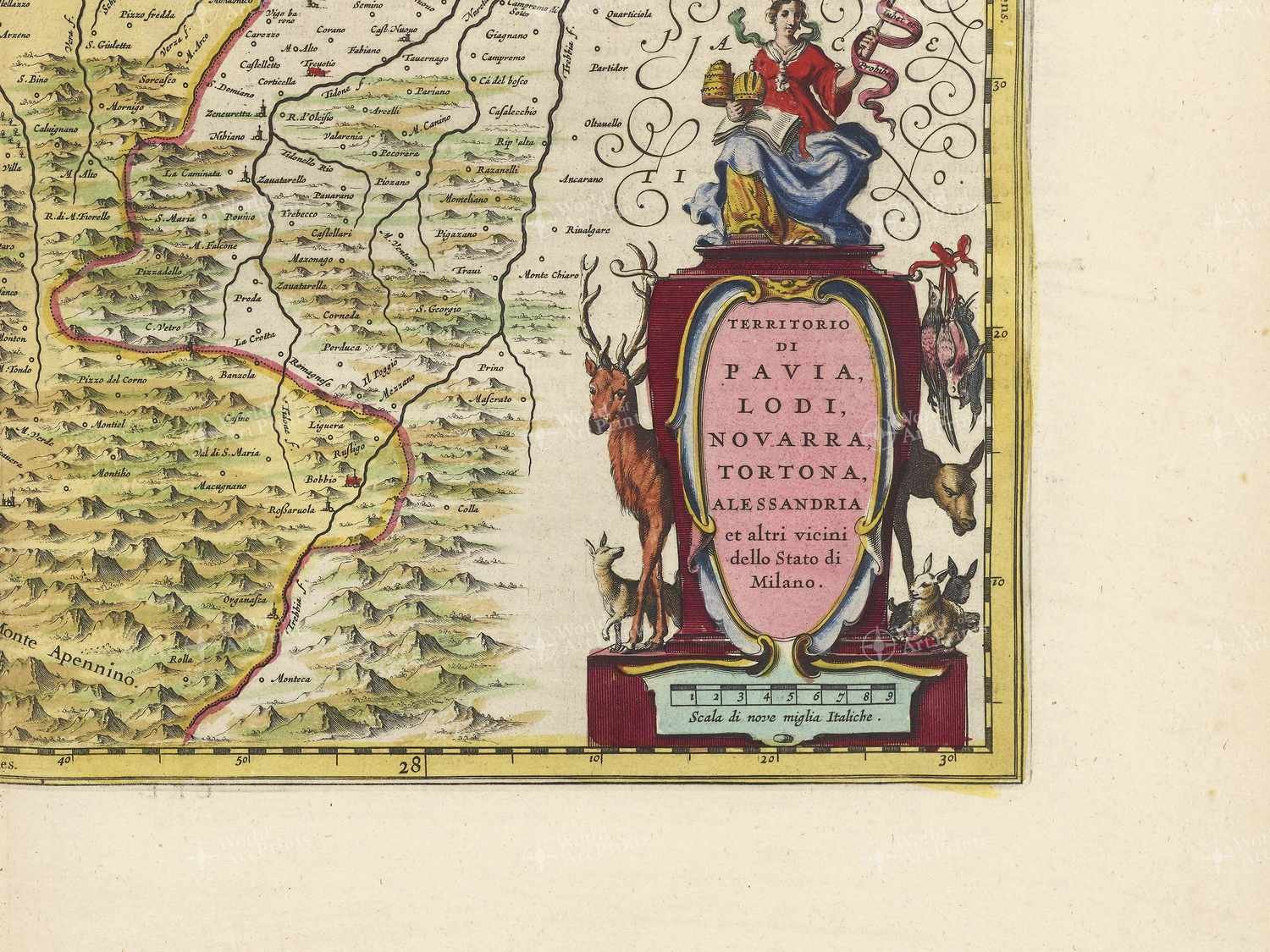 Map bottom right quadrant