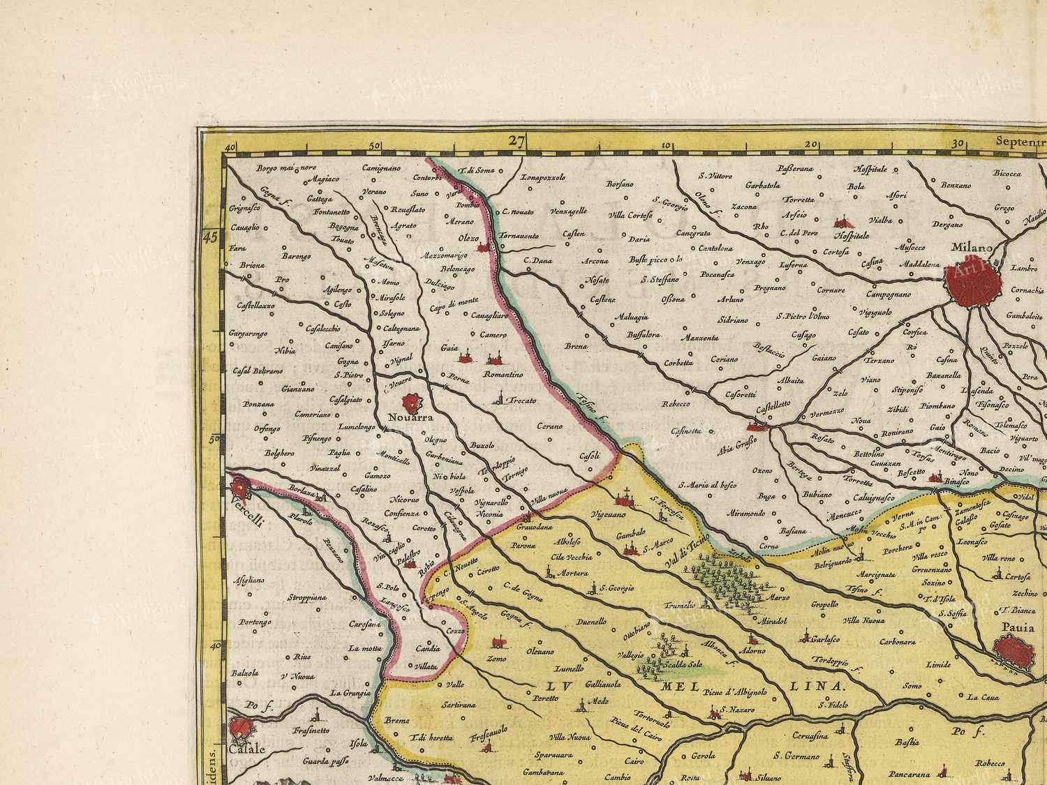 Map top left quadrant