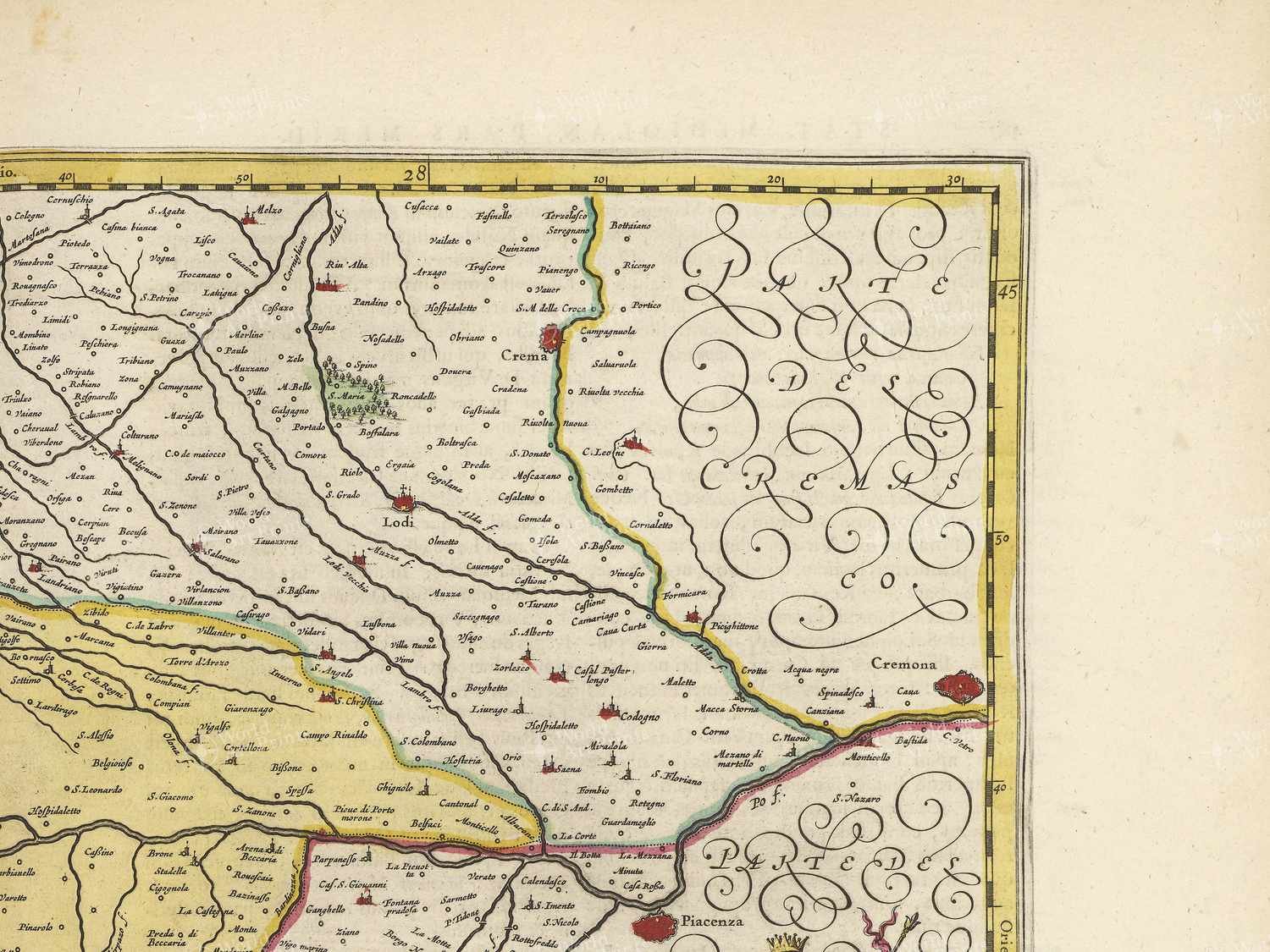 Map top right quadrant