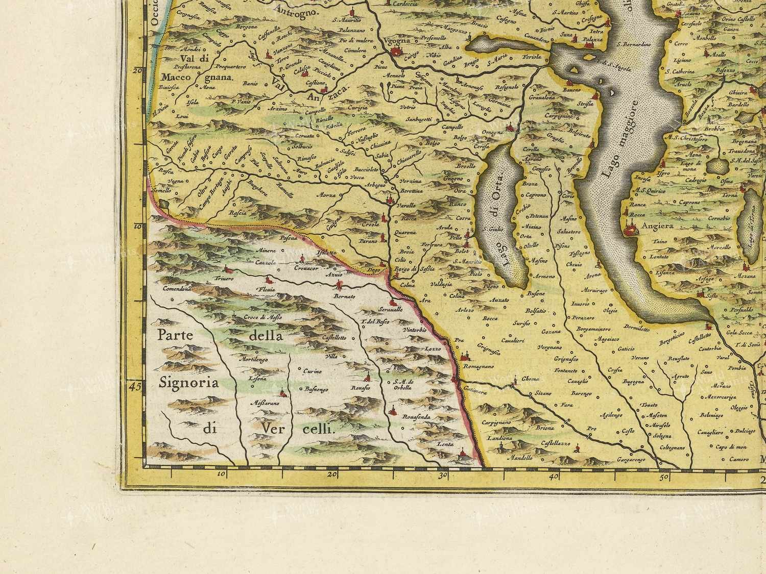 Map bottom left quadrant