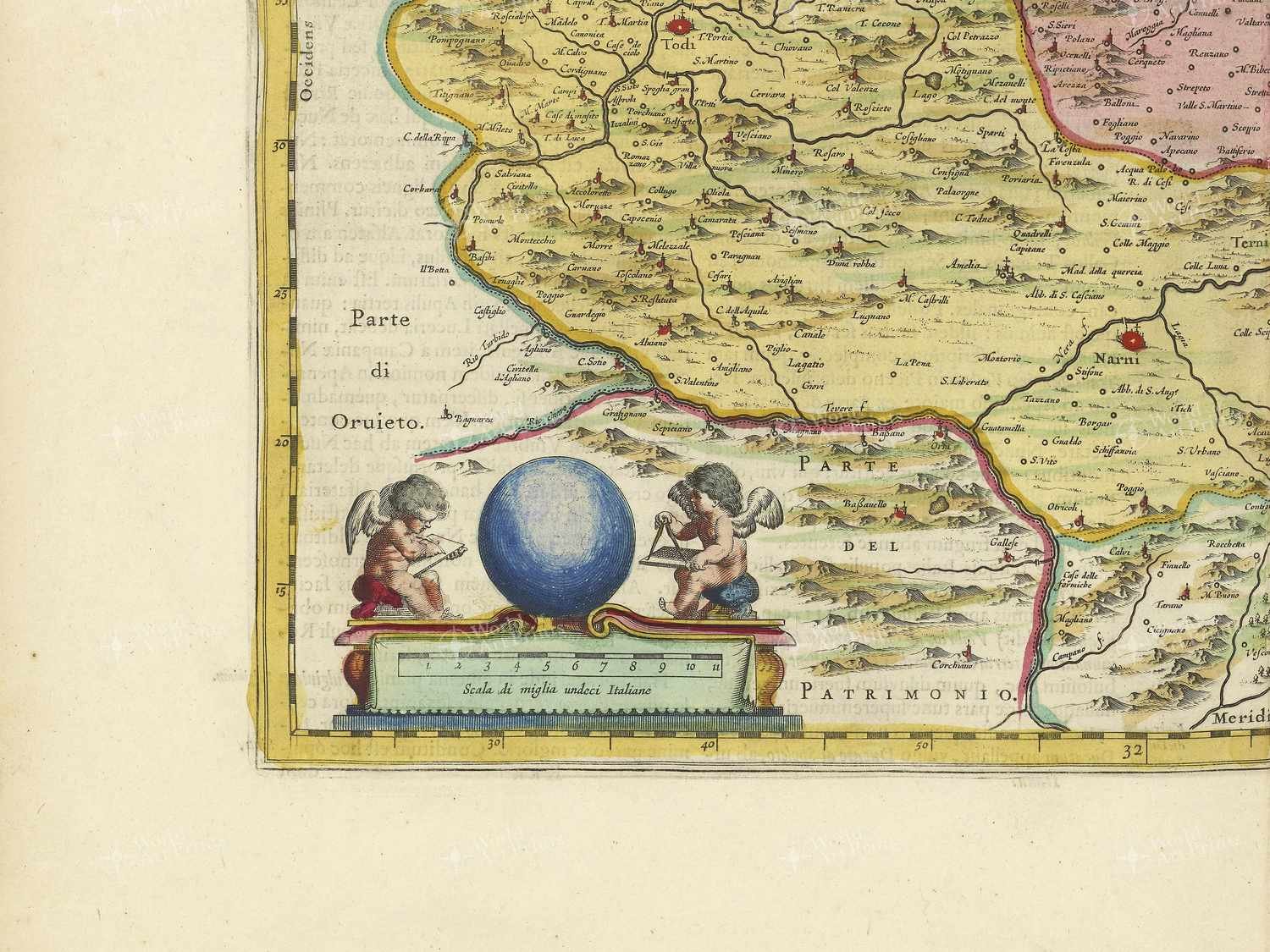 Map bottom left quadrant