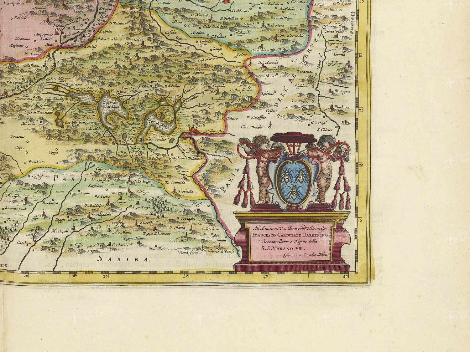 Map bottom right quadrant