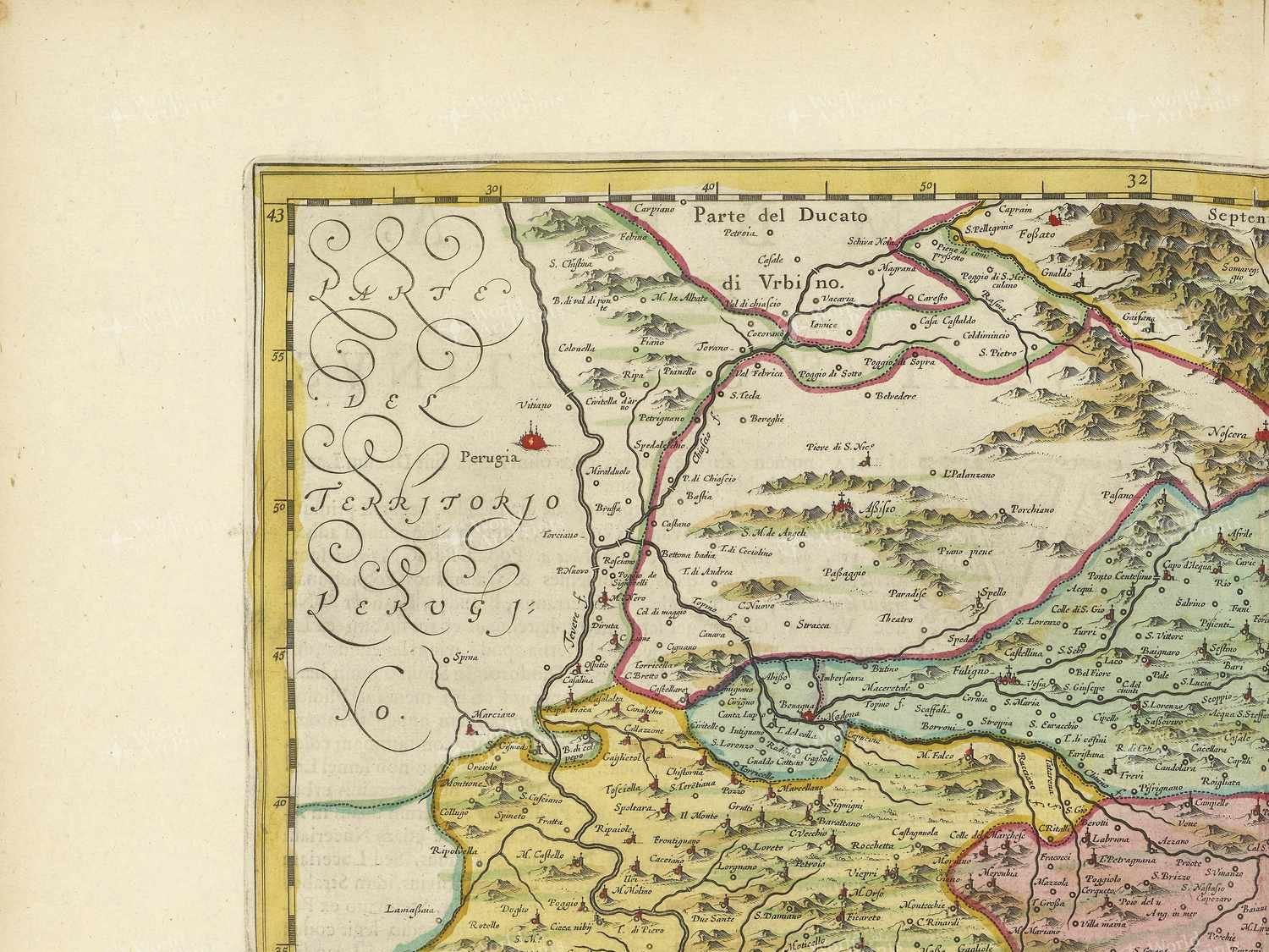 Map top left quadrant