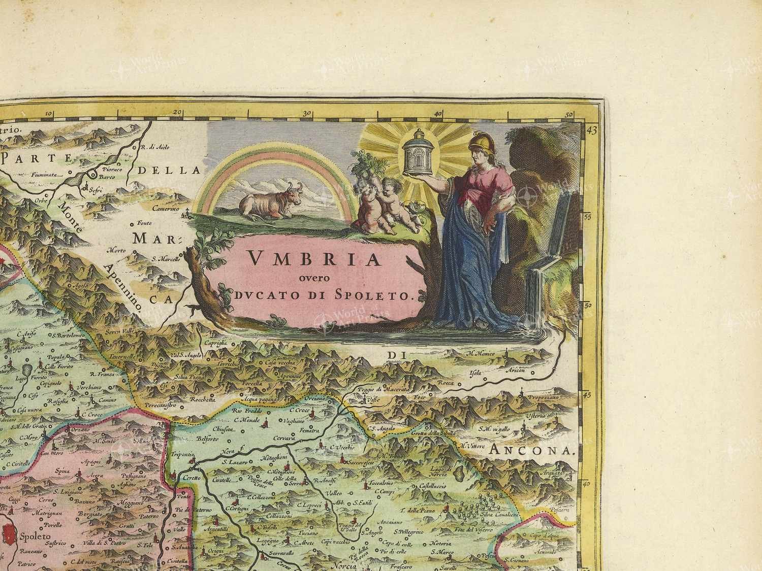 Map top right quadrant