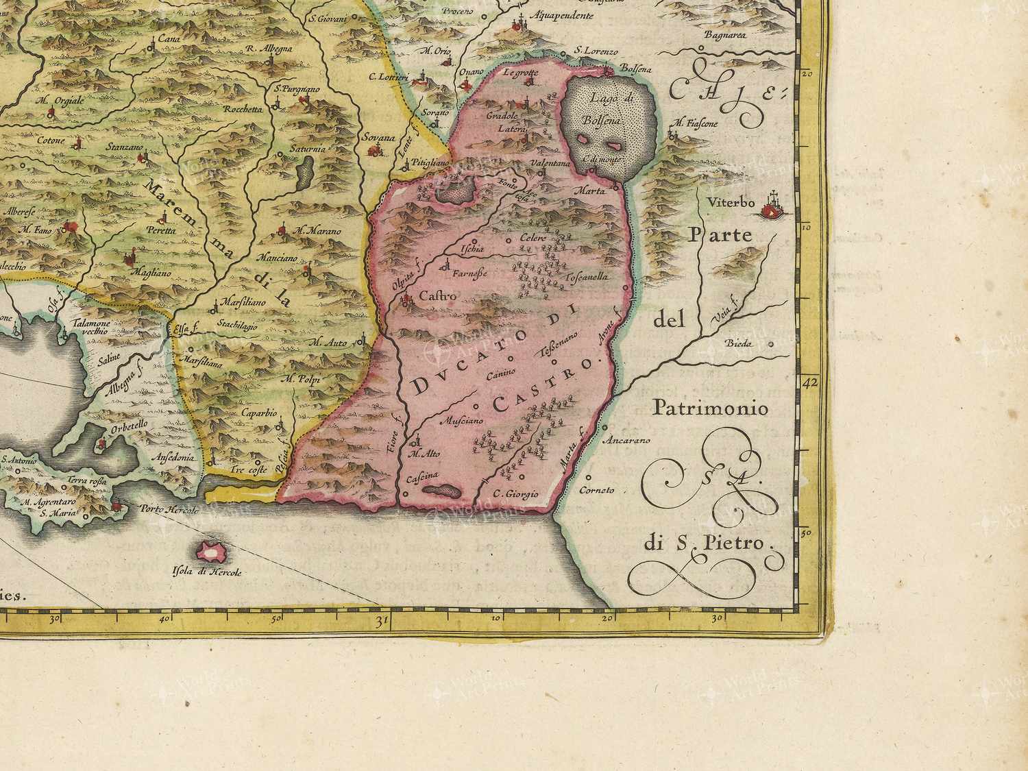 Map bottom right quadrant