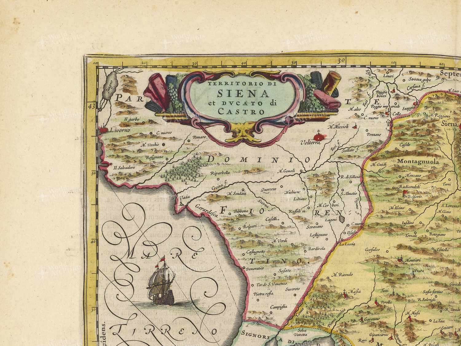Map top left quadrant