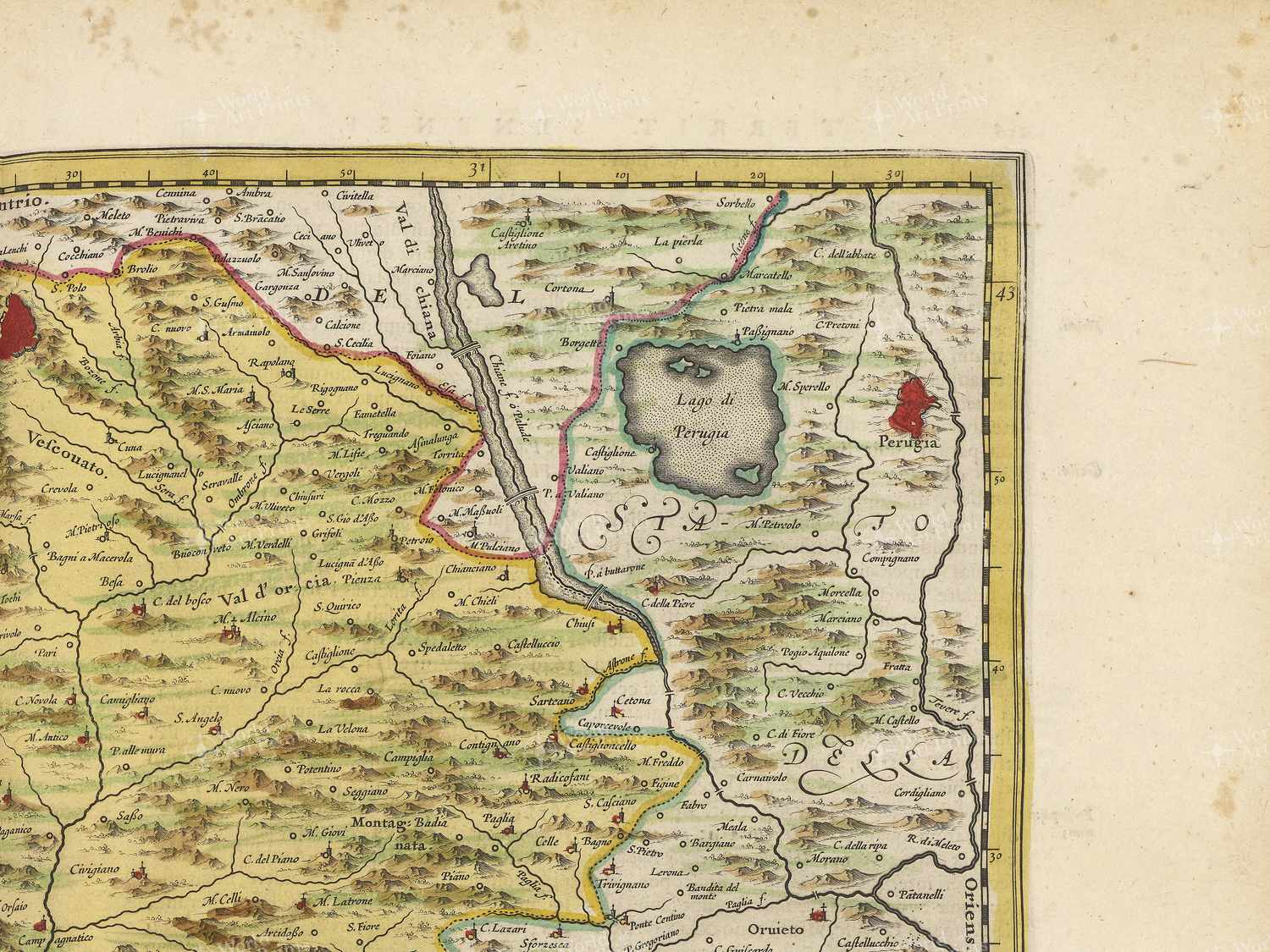 Map top right quadrant