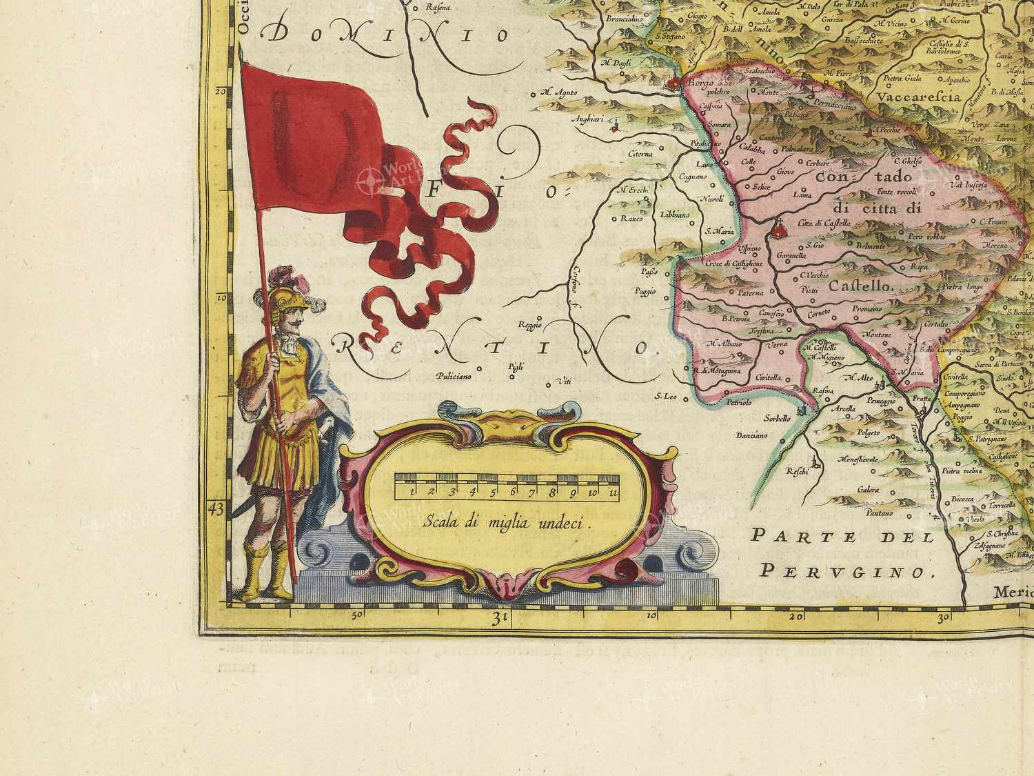 Map bottom left quadrant