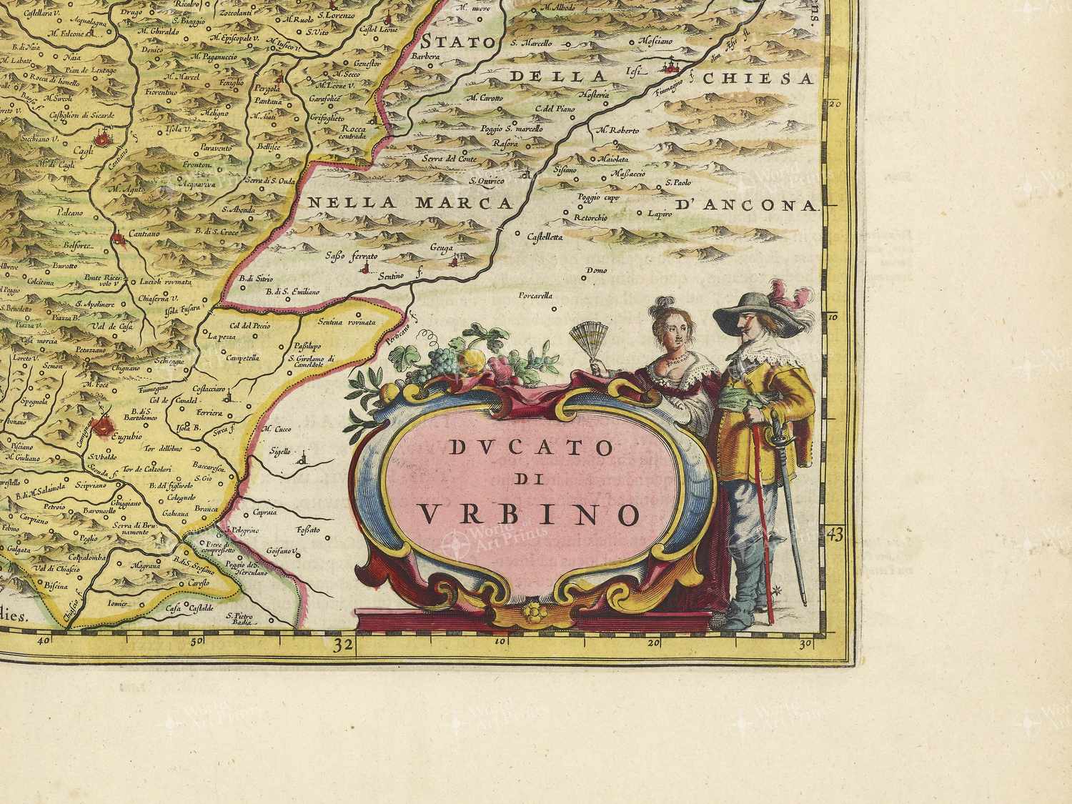 Map bottom right quadrant