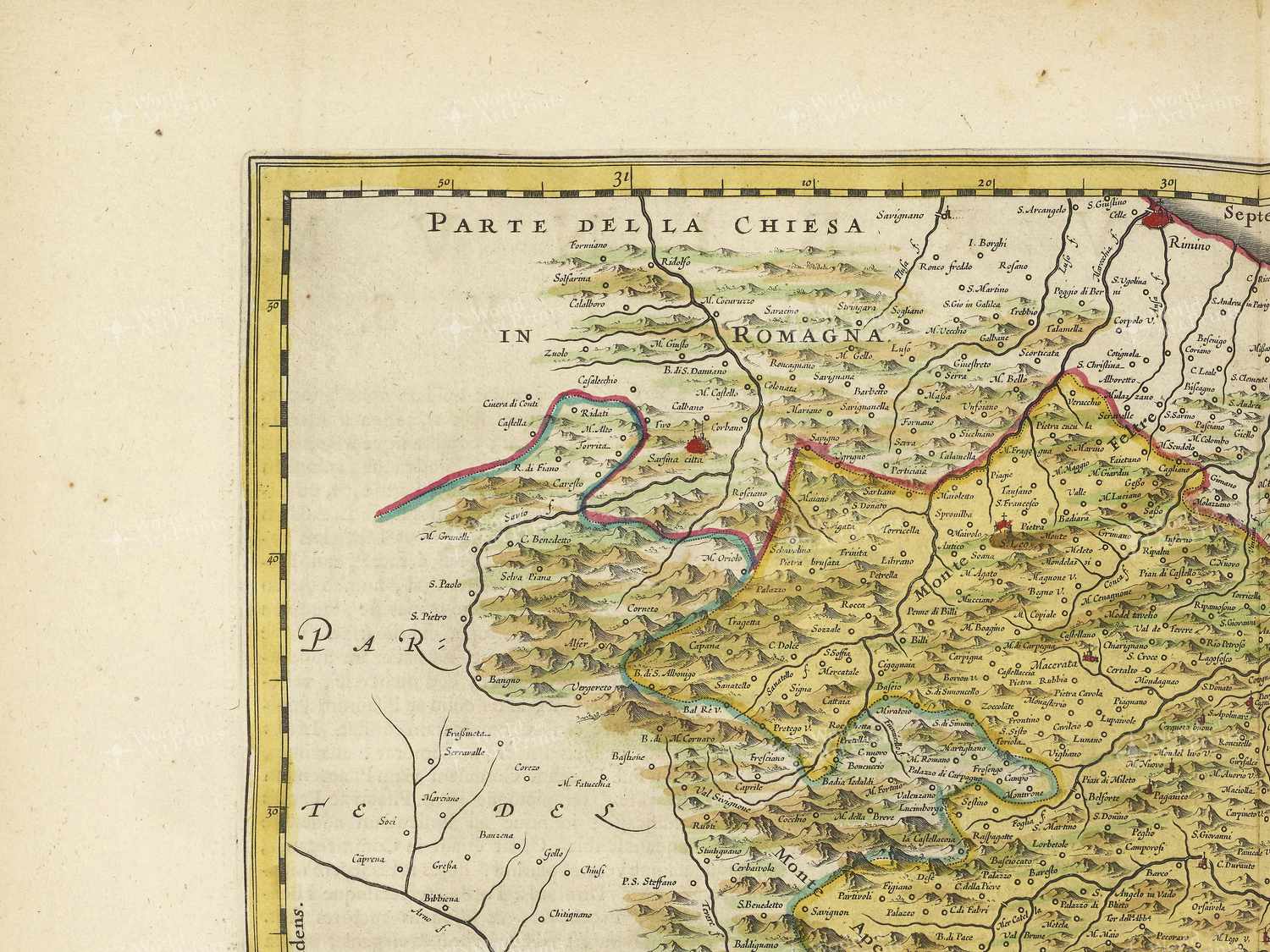 Map top left quadrant