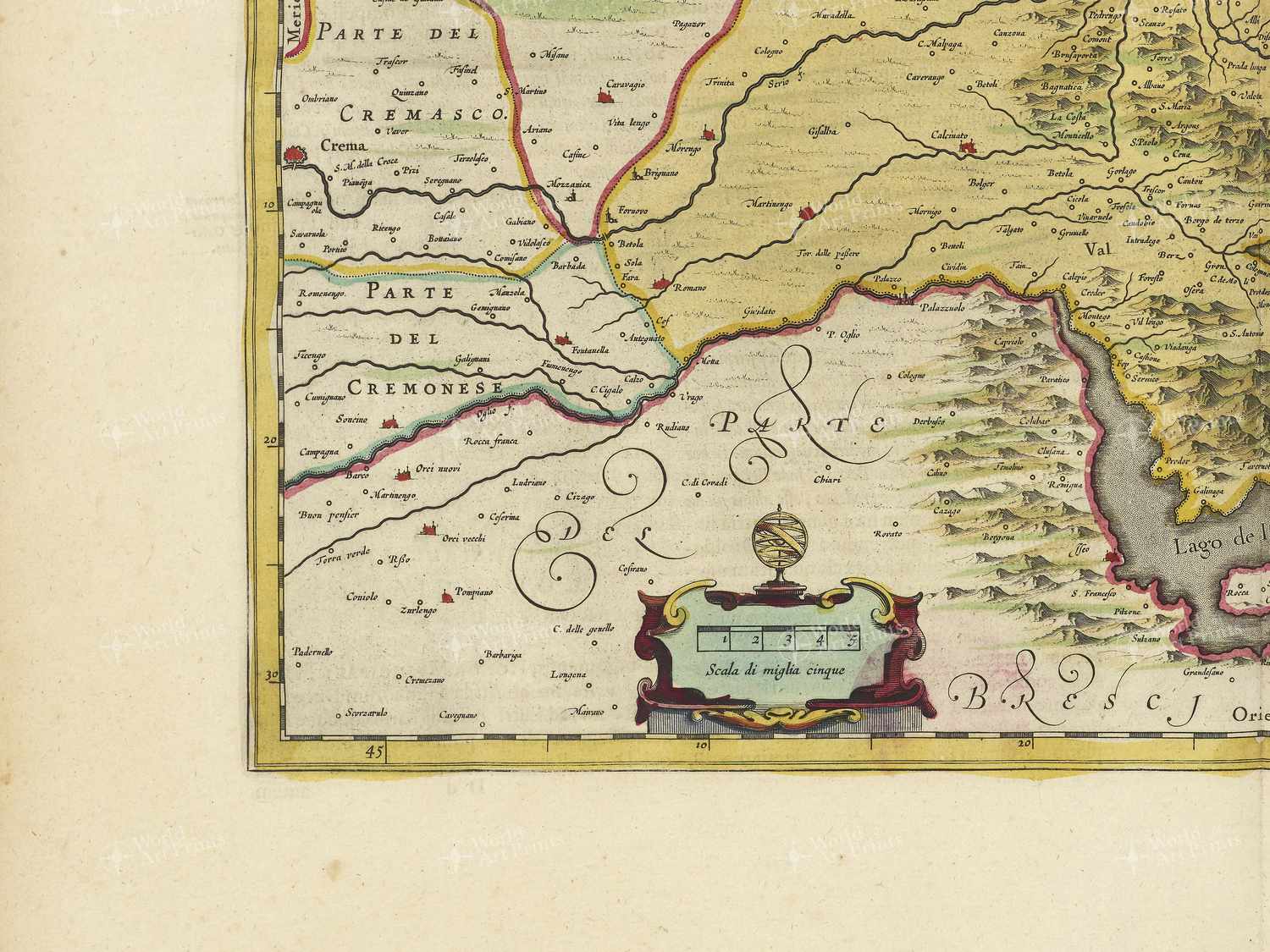 Map bottom left quadrant