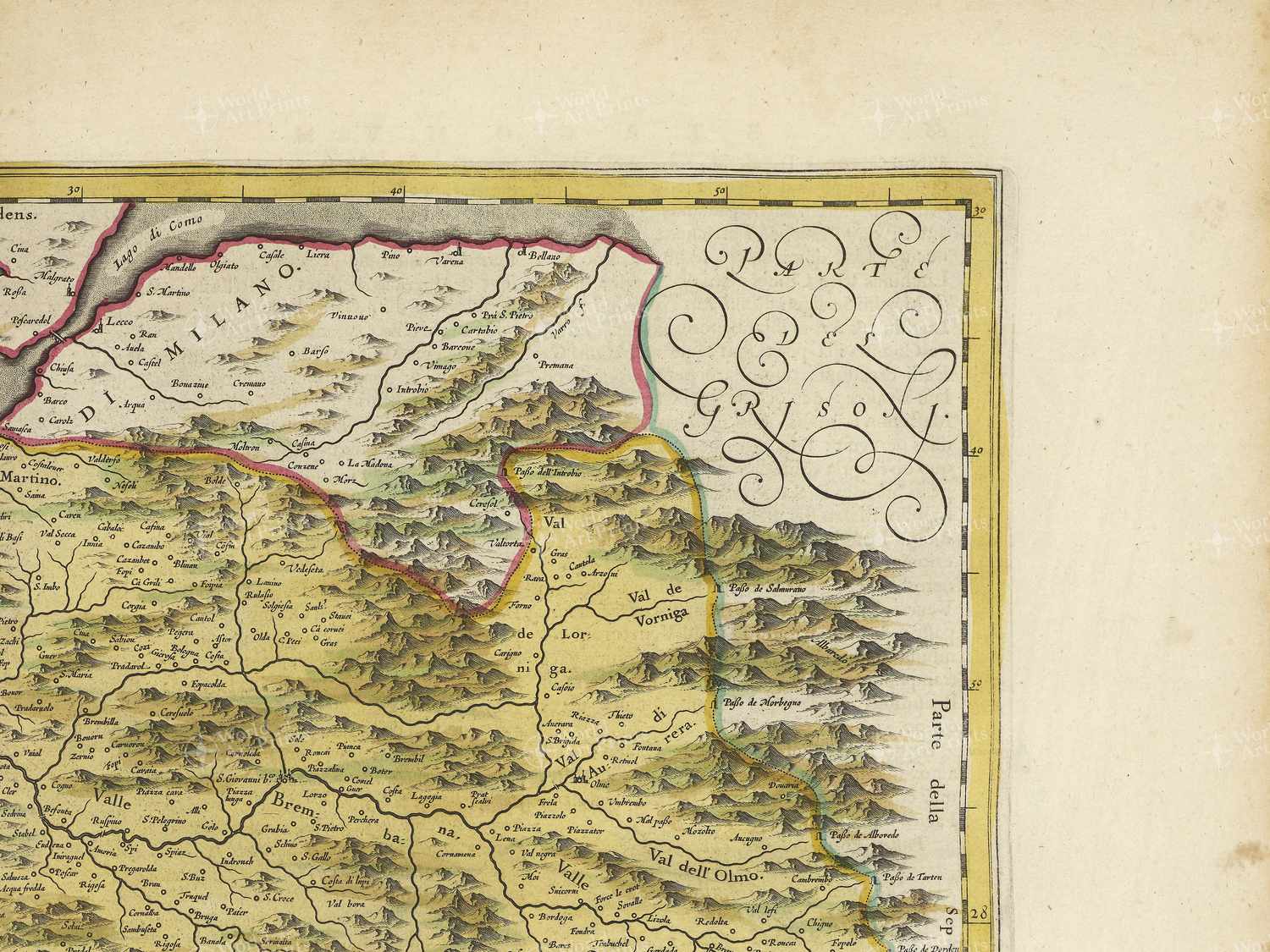 Map top right quadrant