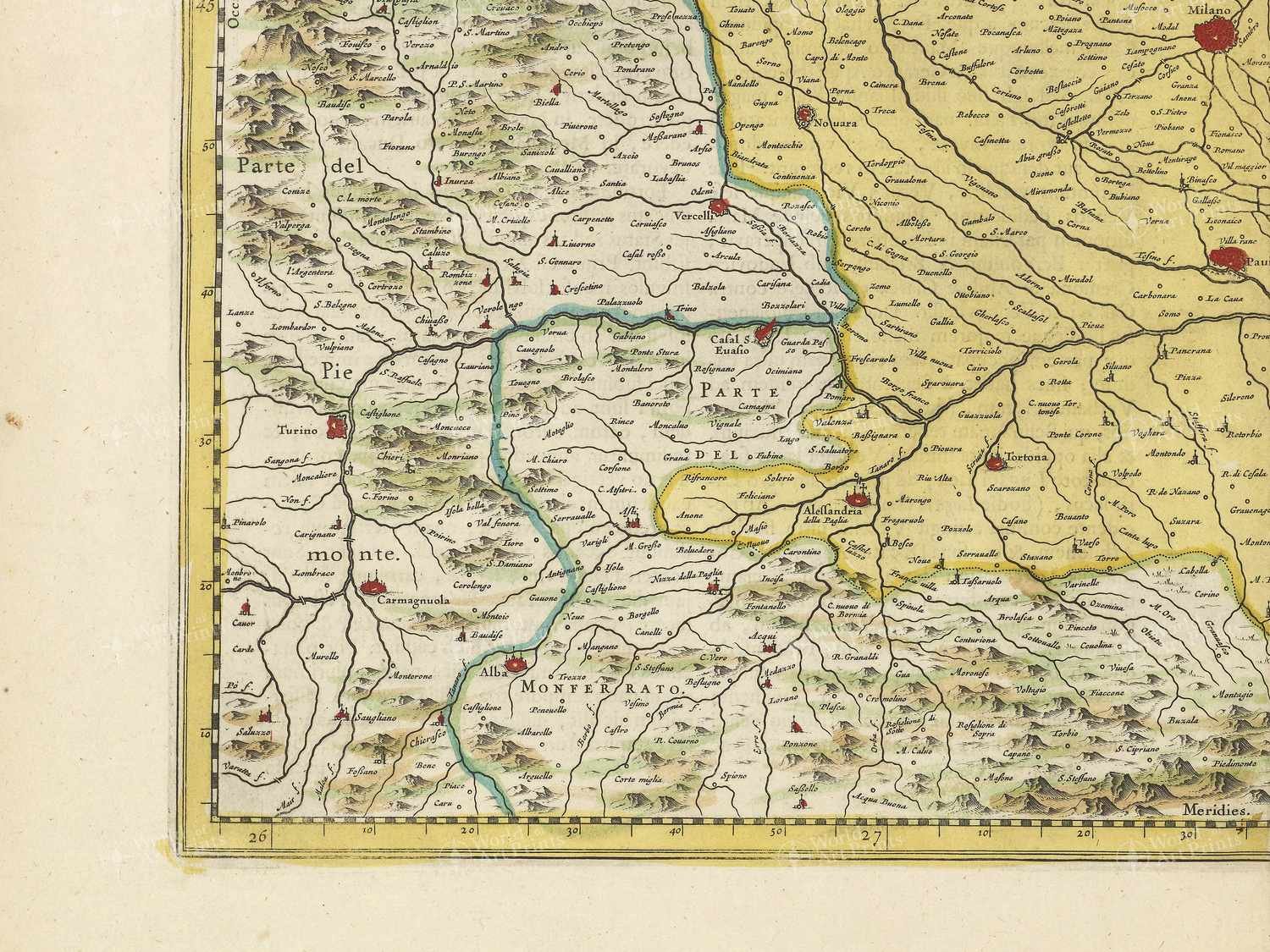 Map bottom left quadrant