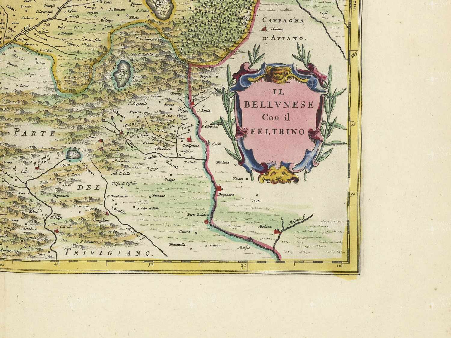 Map bottom right quadrant