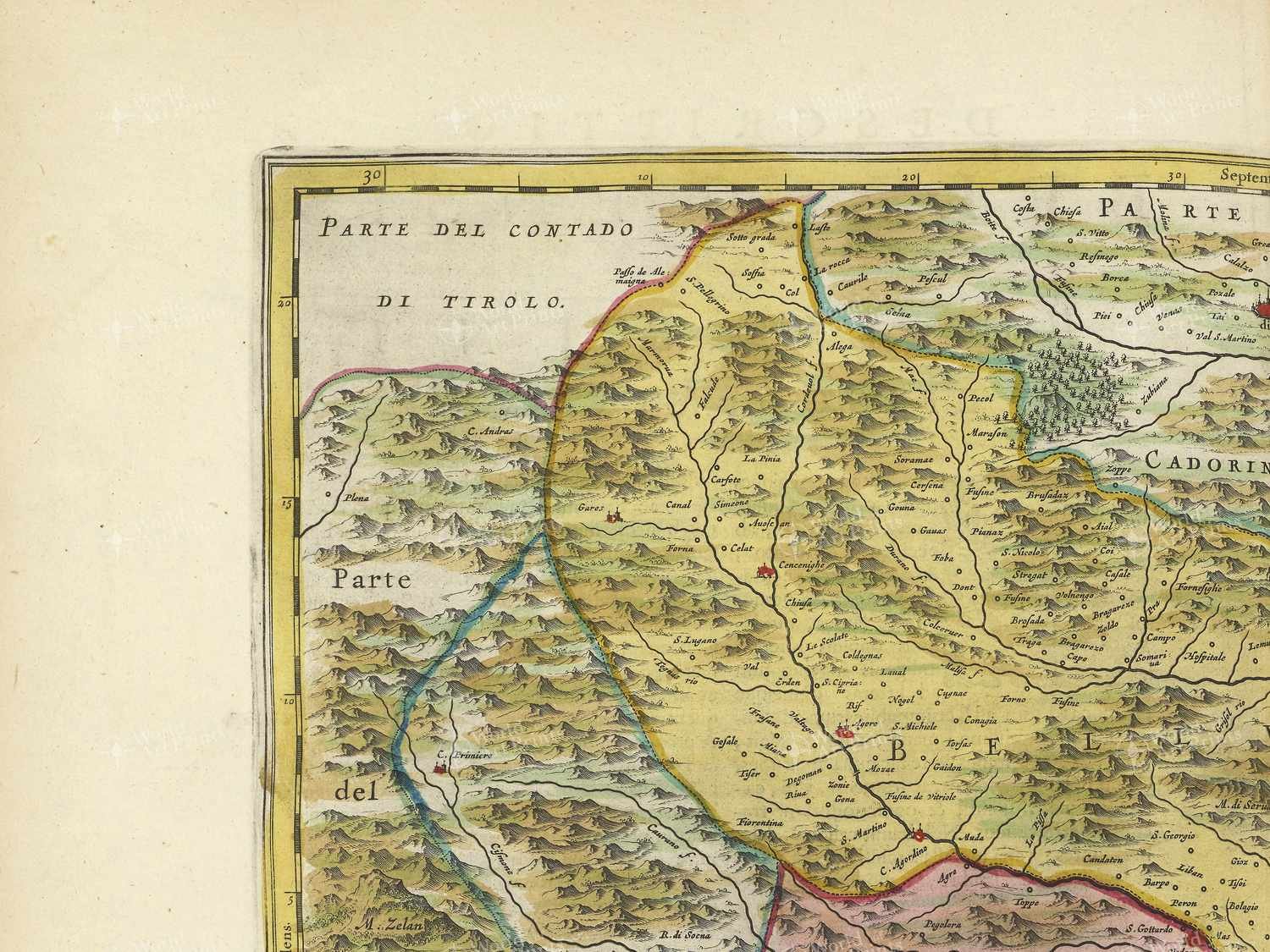 Map top left quadrant
