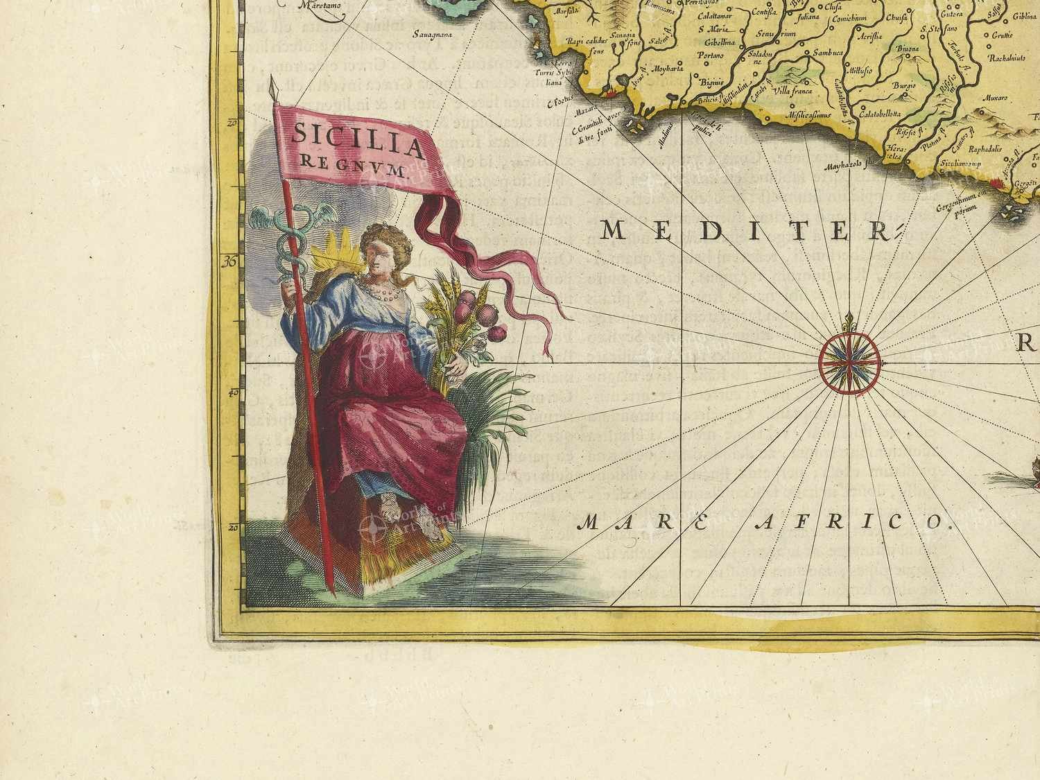 Map bottom left quadrant