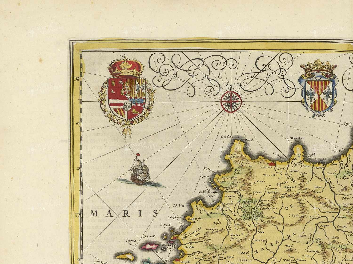 Map top left quadrant