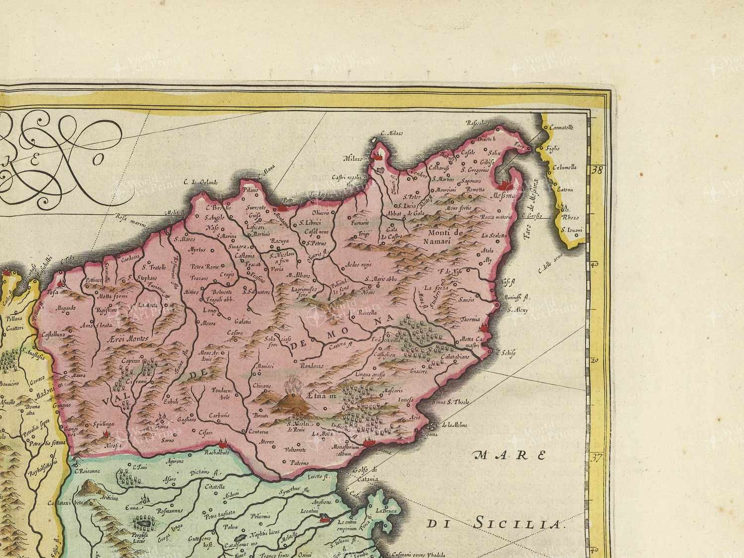 Map top right quadrant