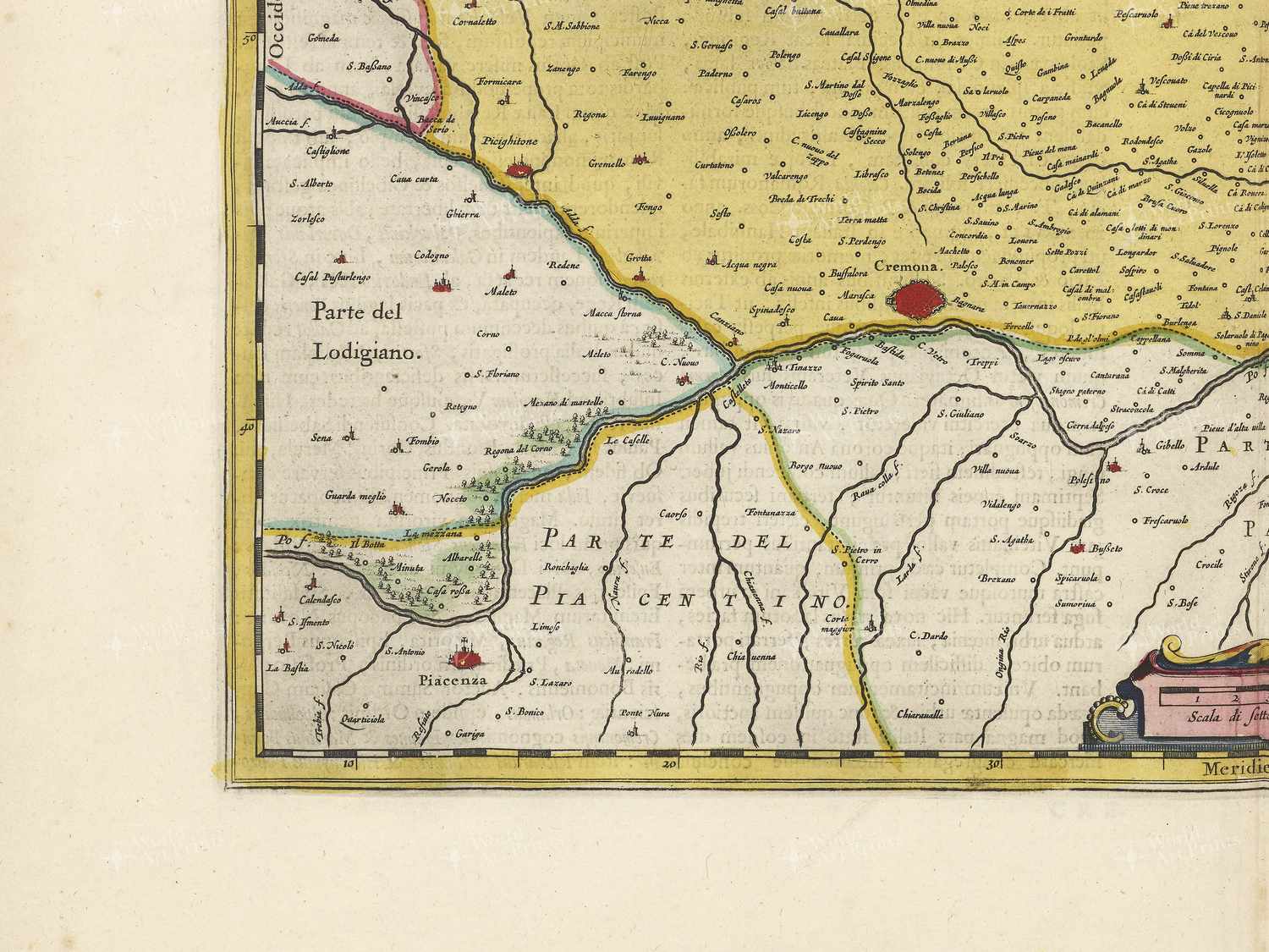 Map bottom left quadrant