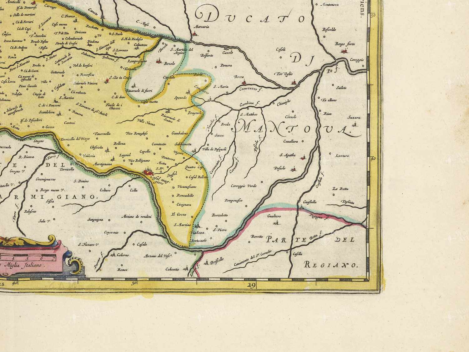 Map bottom right quadrant