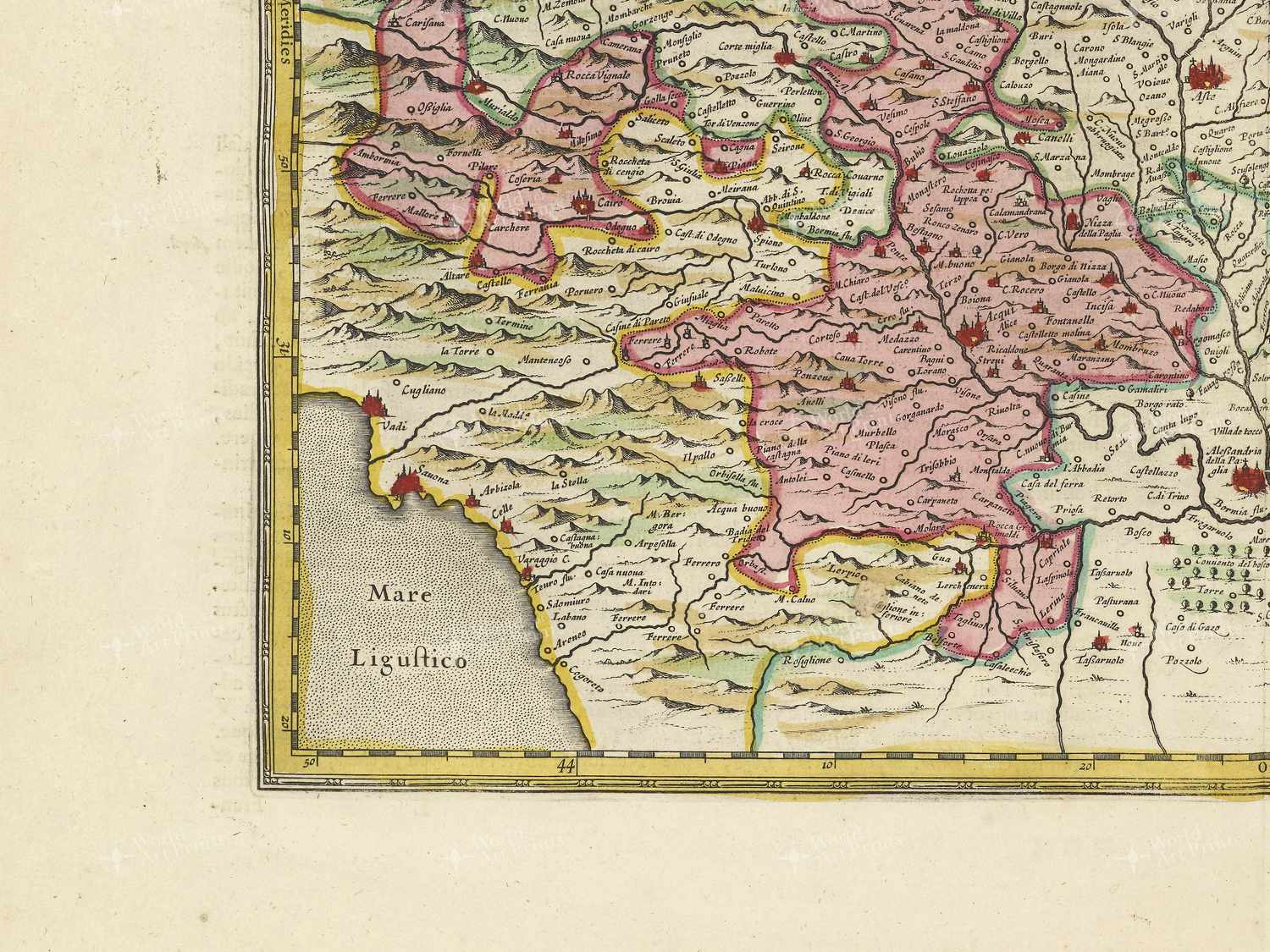 Map bottom left quadrant