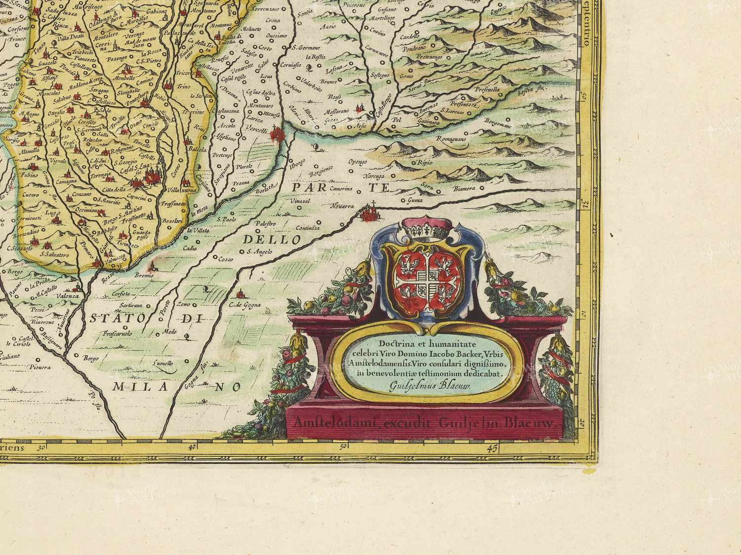 Map bottom right quadrant