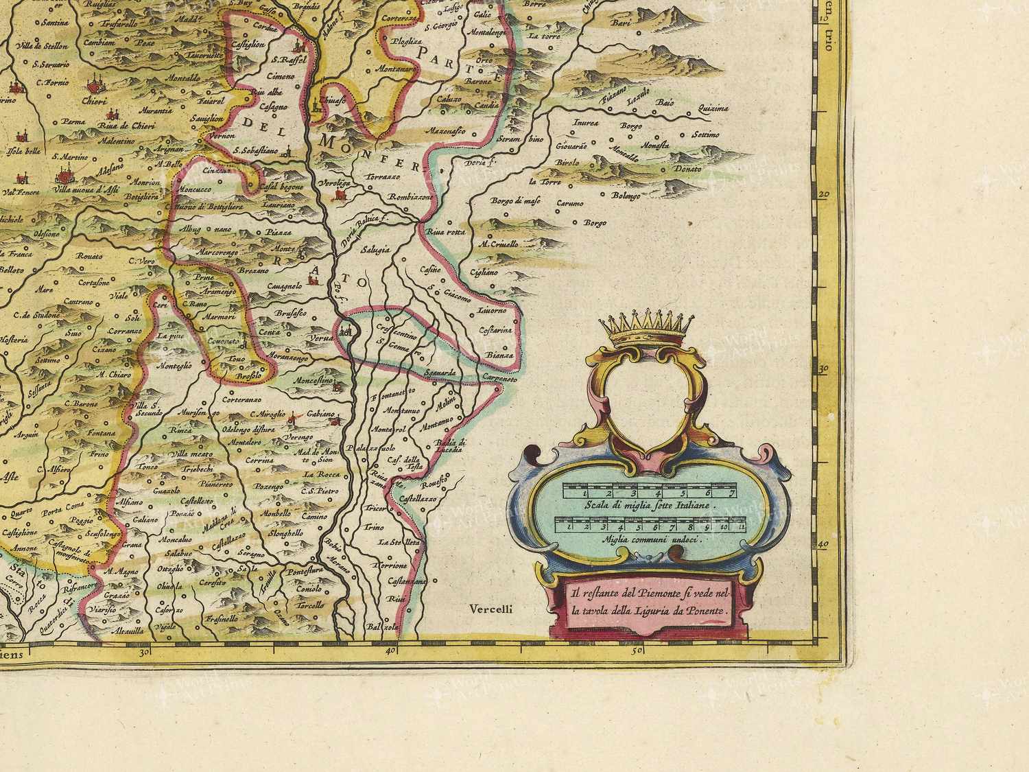 Map bottom right quadrant
