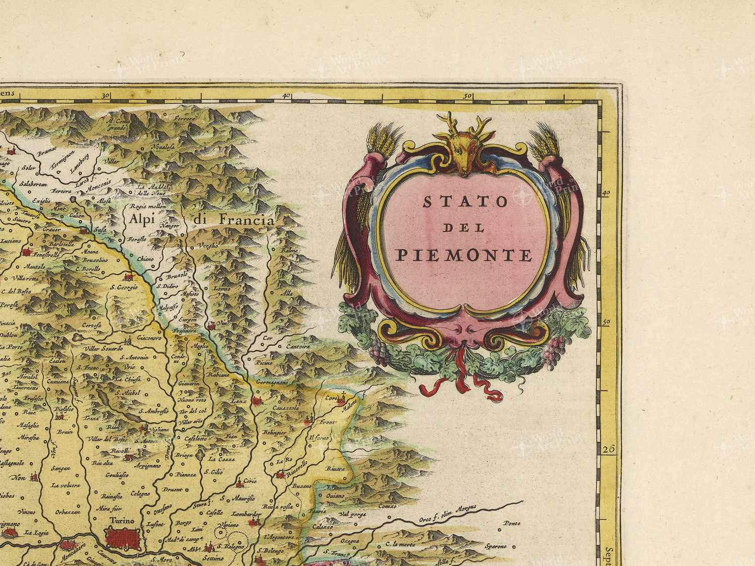 Map top right quadrant