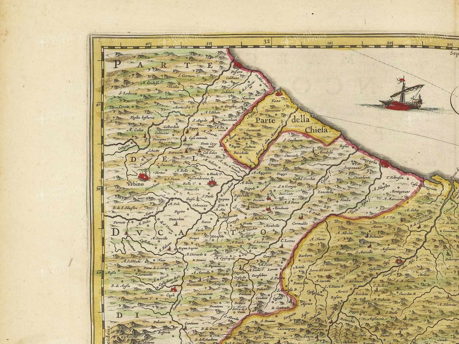 Map top left quadrant