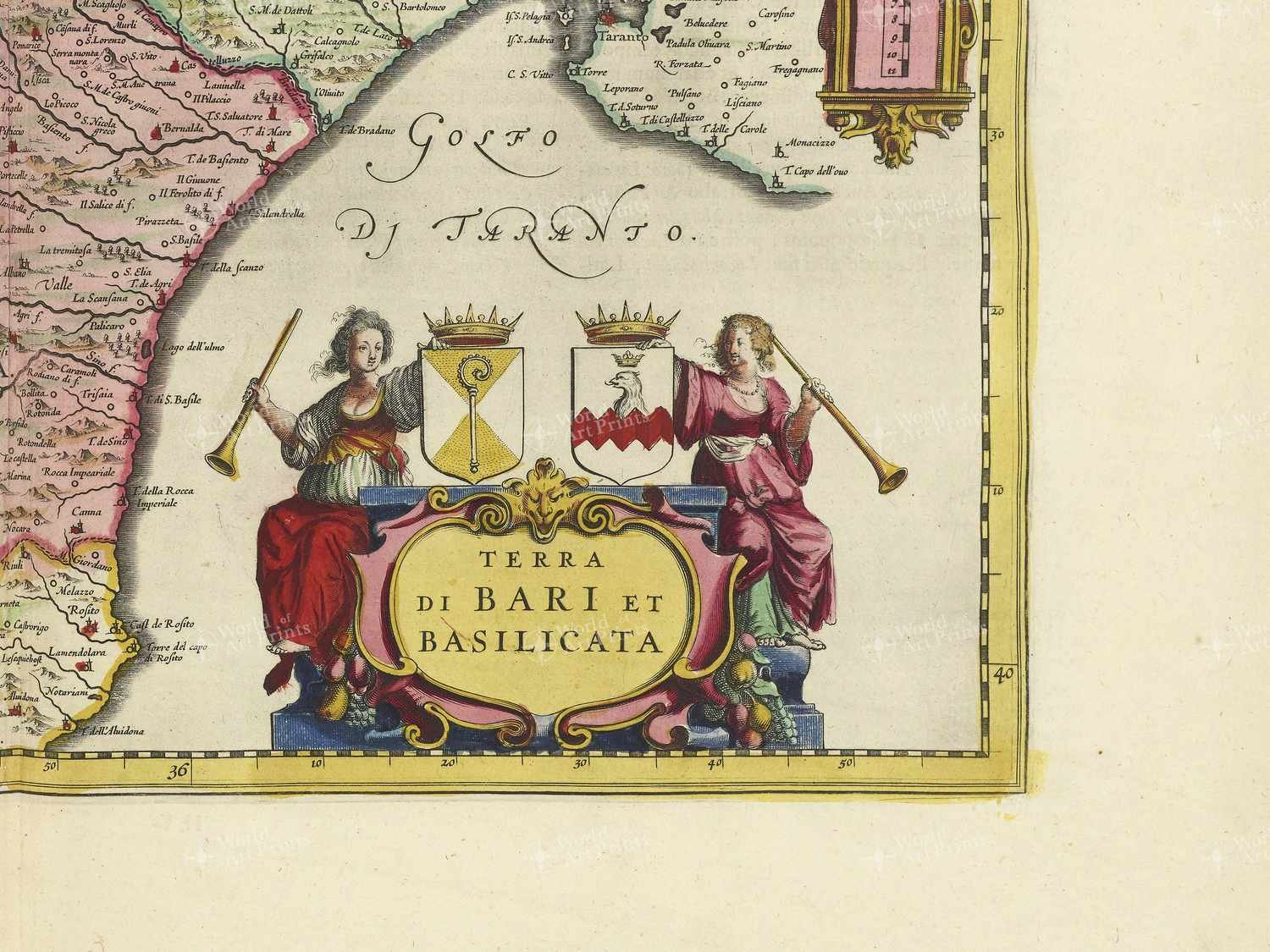 Map bottom right quadrant
