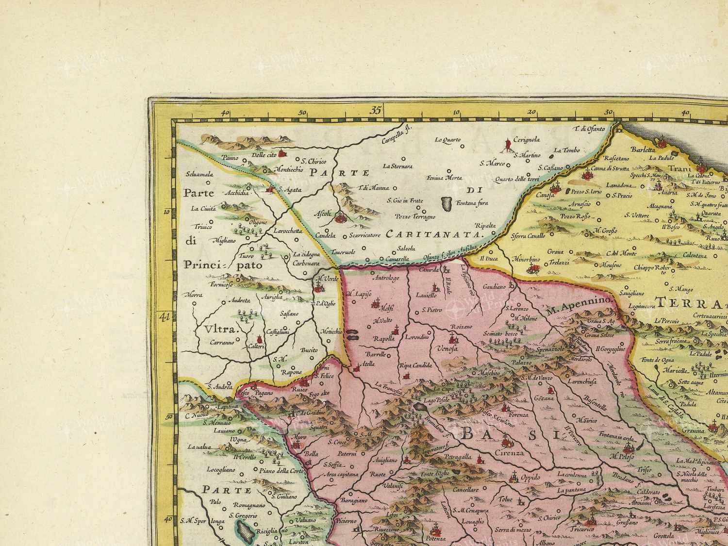 Map top left quadrant