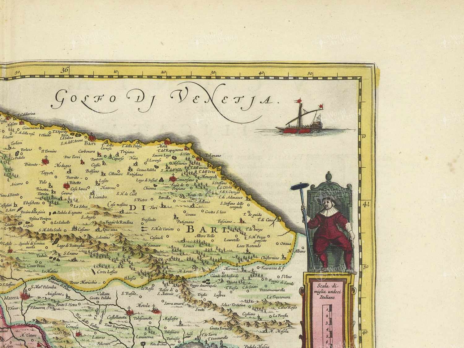 Map top right quadrant