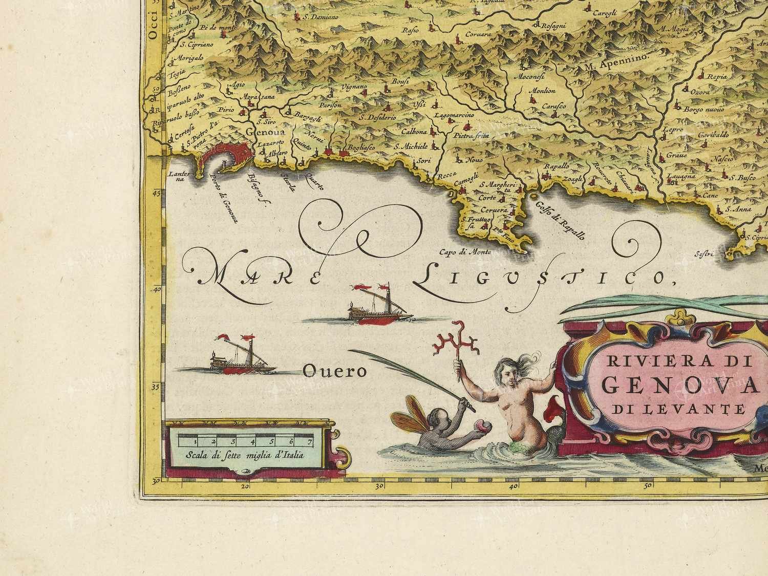 Map bottom left quadrant