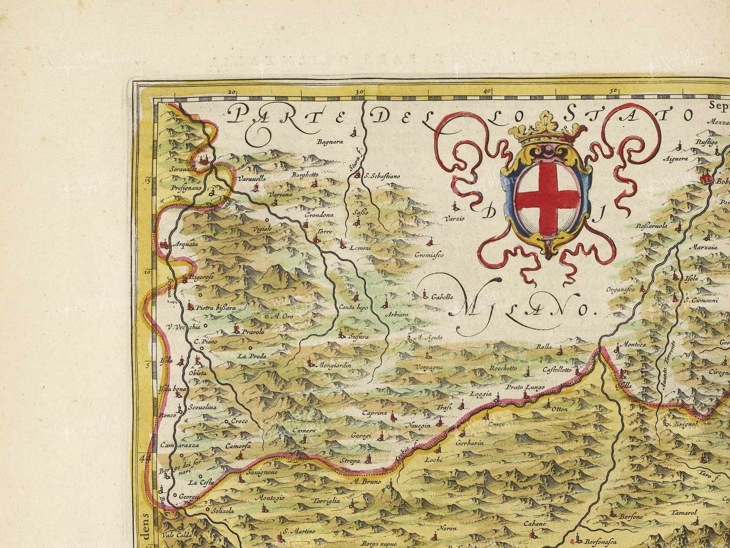 Map top left quadrant