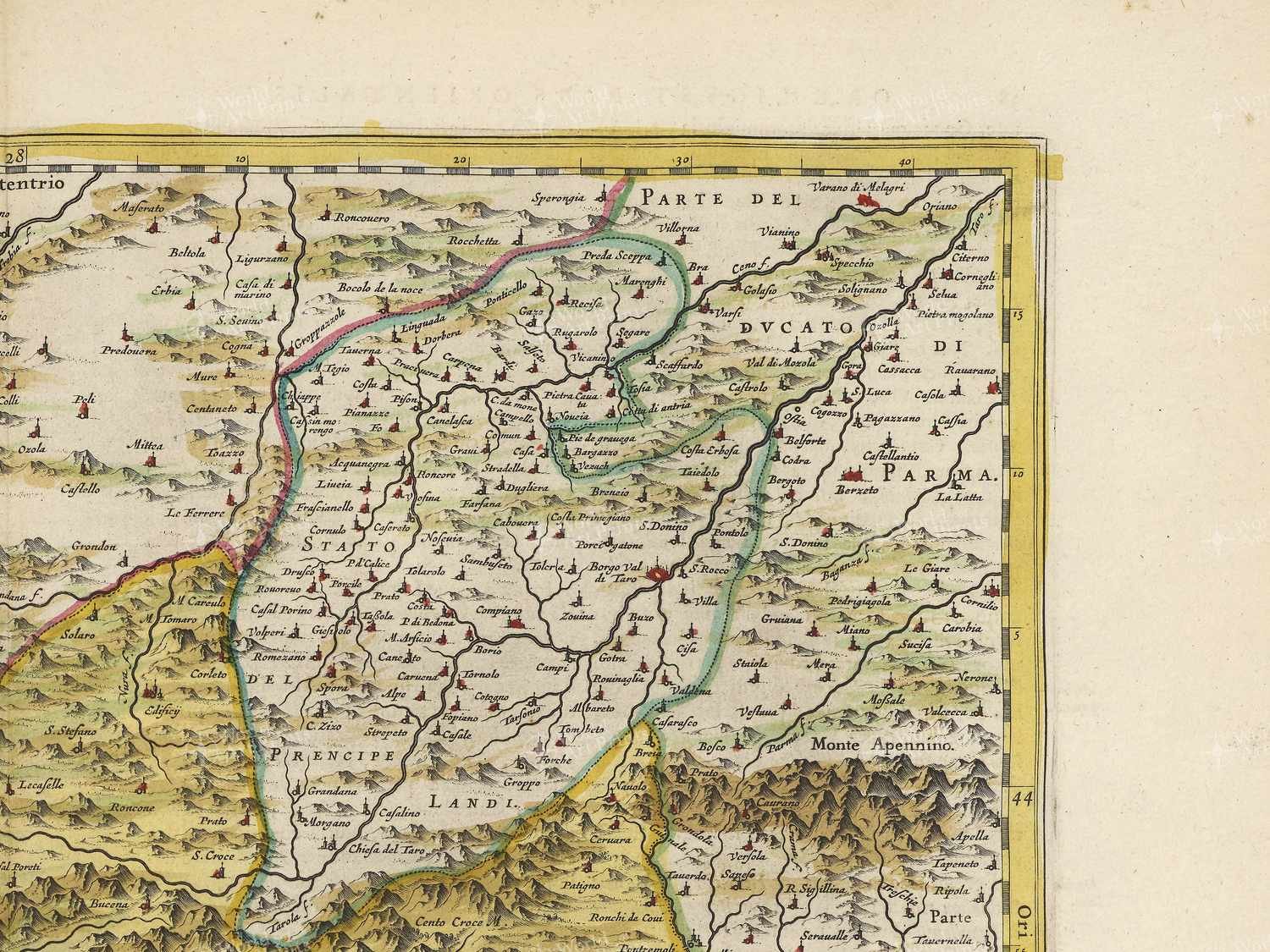 Map top right quadrant