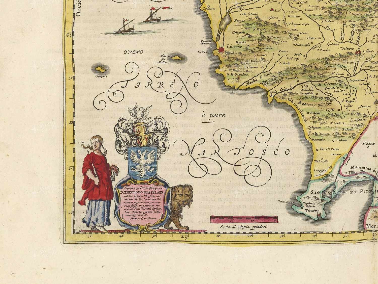 Map bottom left quadrant