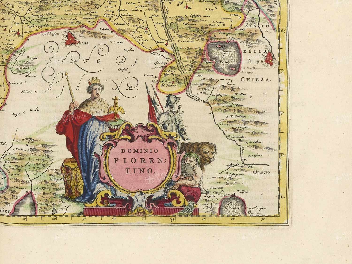 Map bottom right quadrant