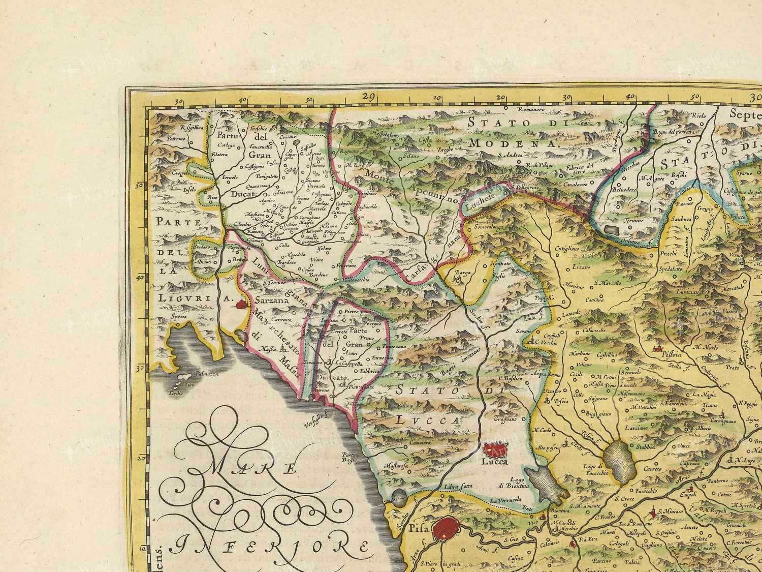 Map top left quadrant
