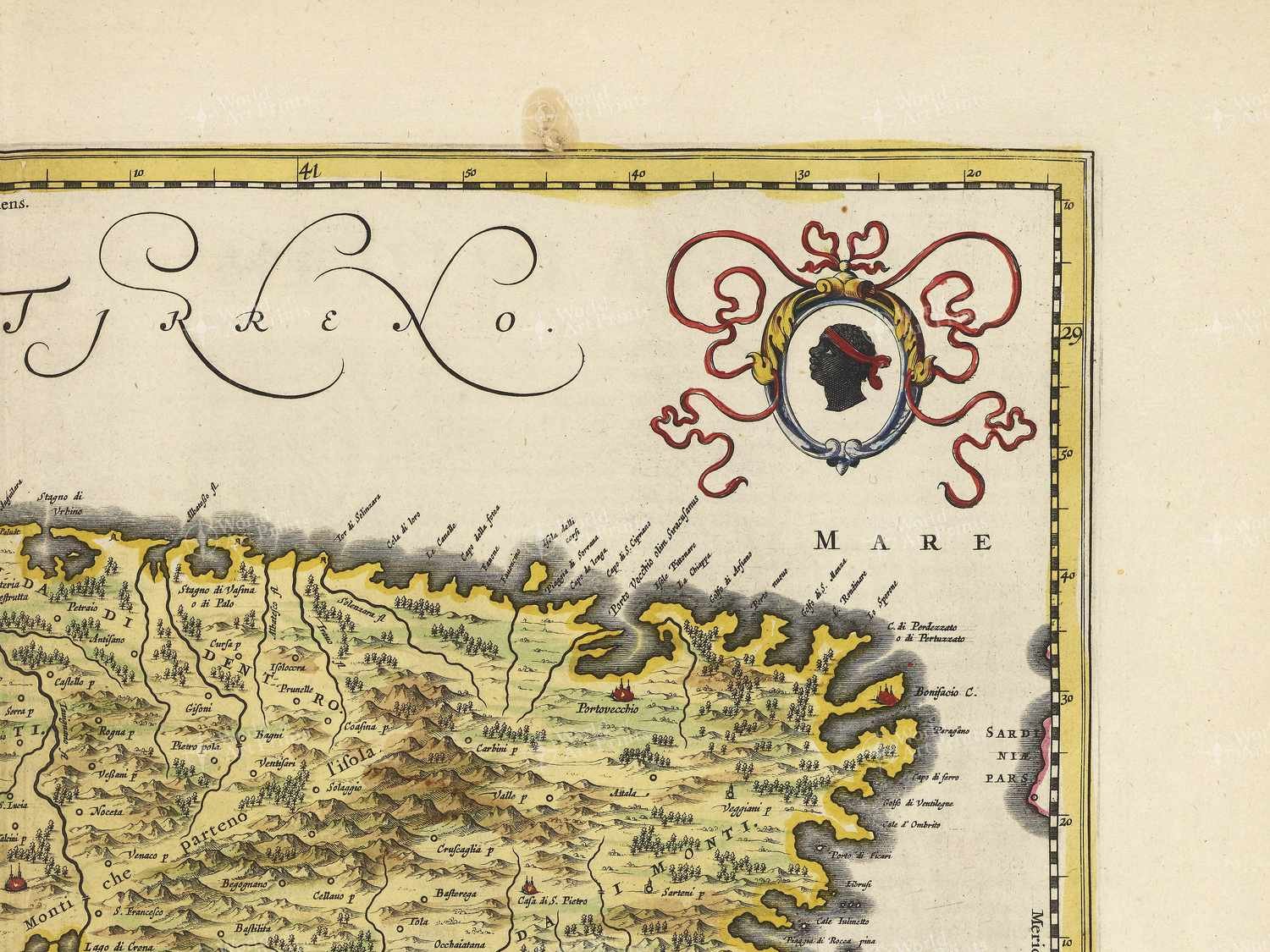 Map top right quadrant