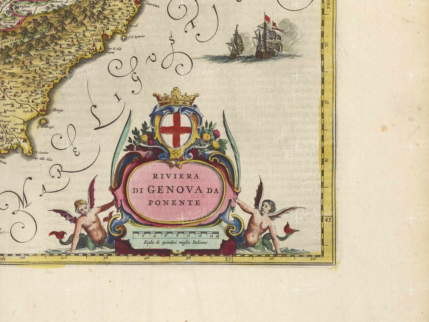 Map bottom right quadrant