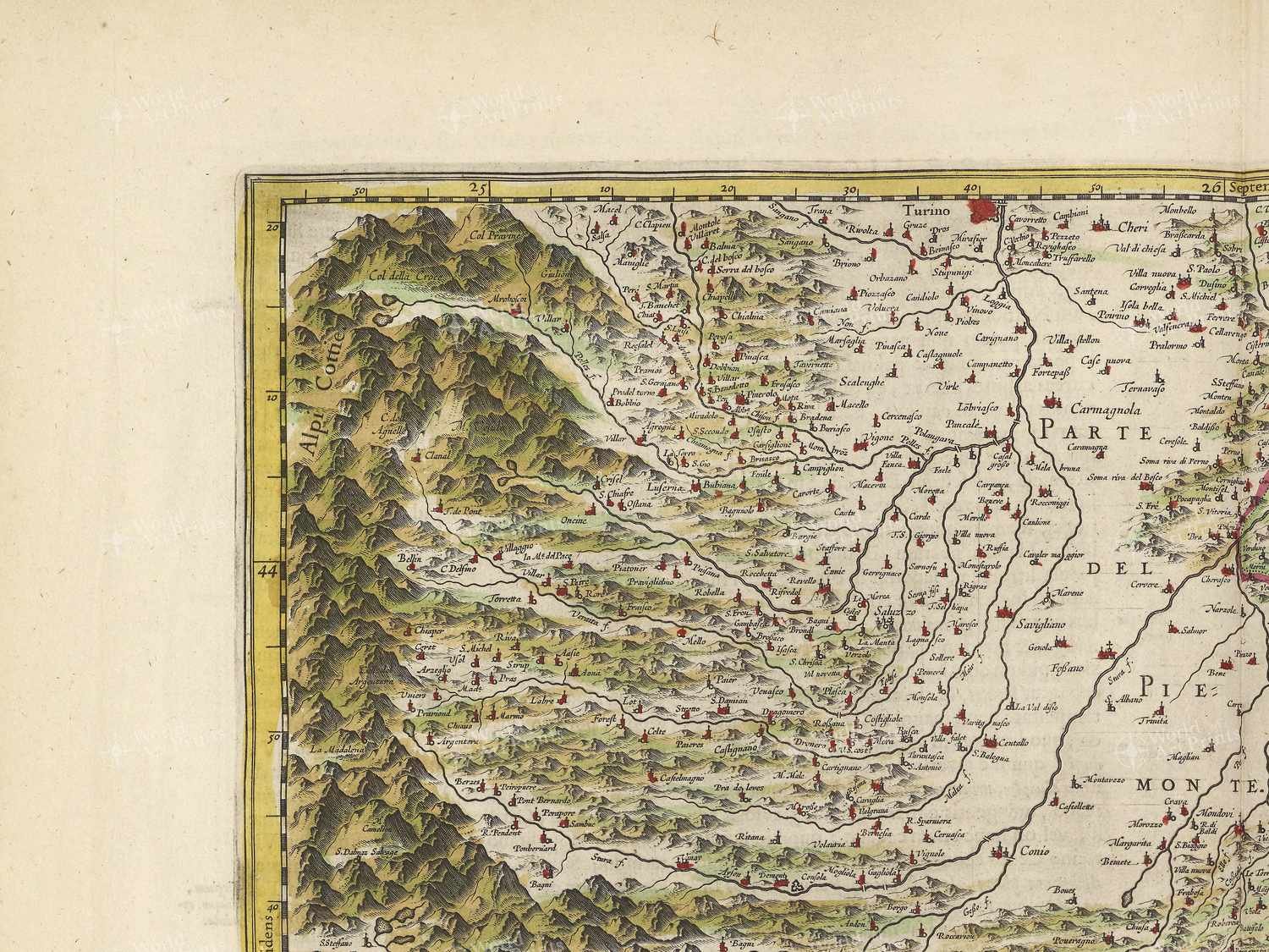 Map top left quadrant