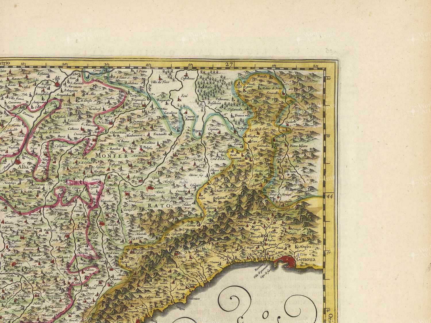 Map top right quadrant