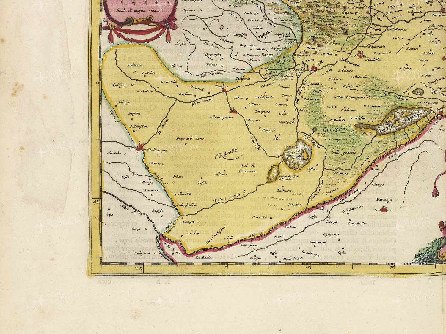 Map bottom left quadrant