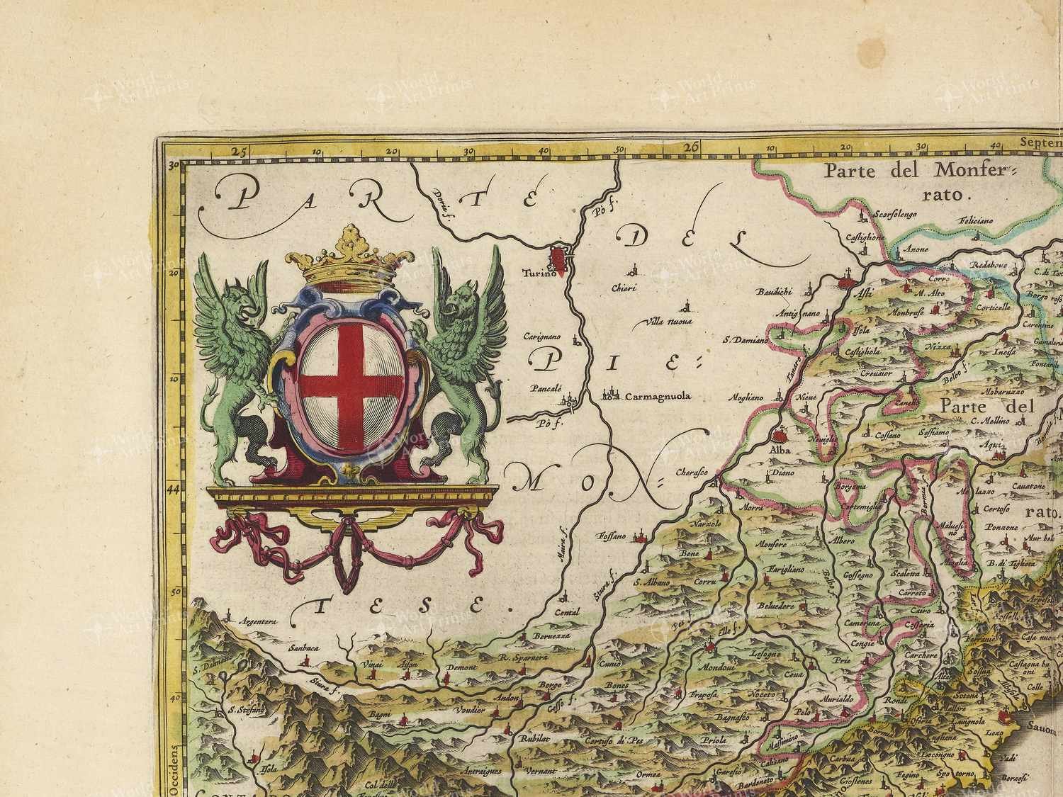 Map top left quadrant