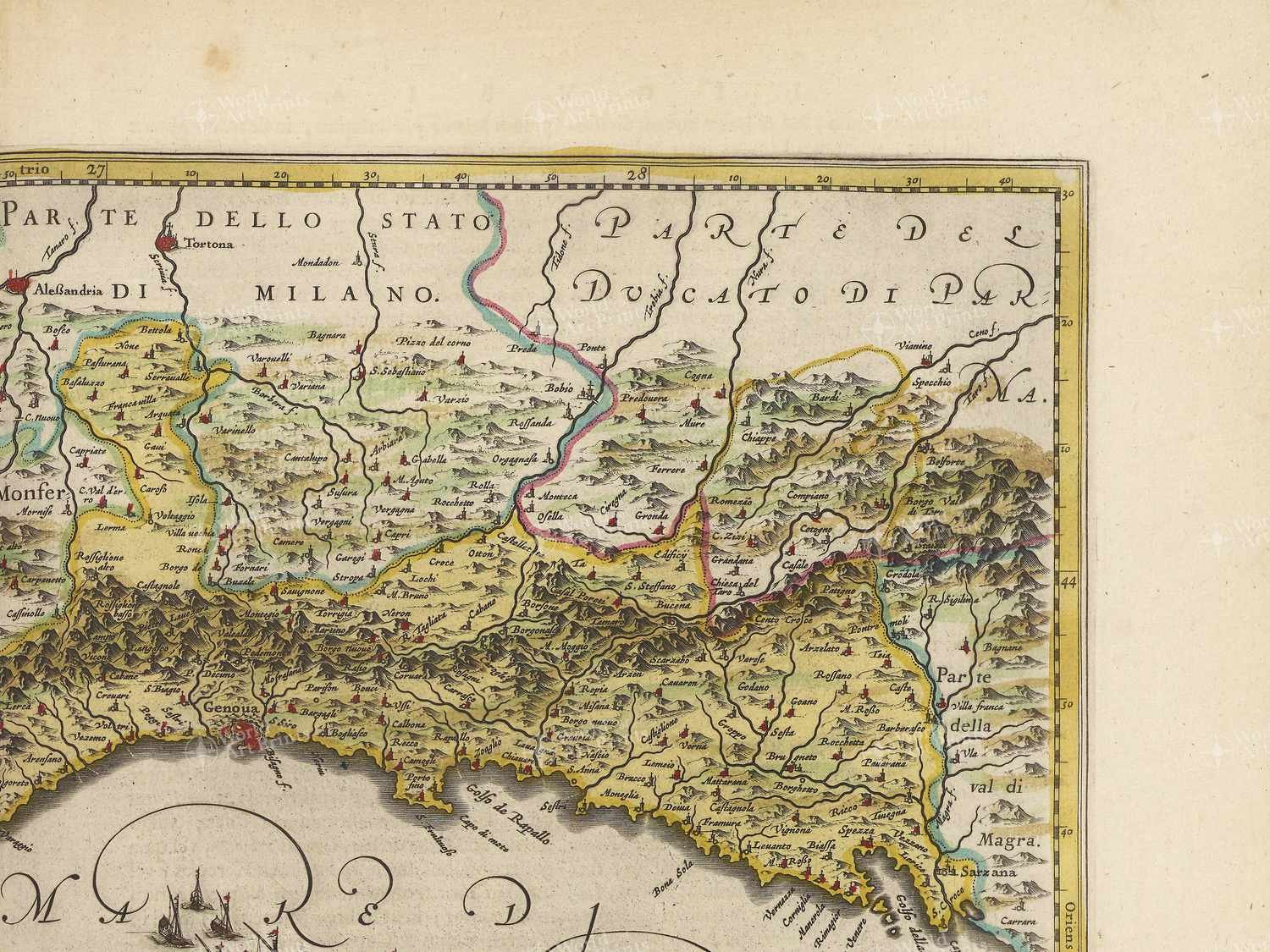 Map top right quadrant